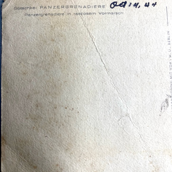 WW11 German postcard. Natzi emblem on back. Slightly damaged.Discounted price - Picture 6 of 6